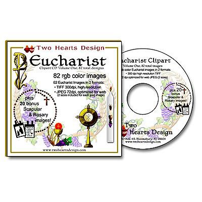 Eucharist Holy Communion Catholic Clipart Images CD  