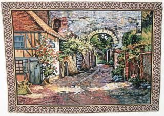 Wall Tapestry COTTAGE ARCHWAY WALL HANGING HOME DECOR  