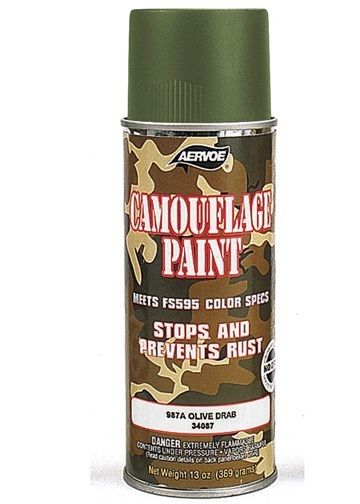 OLIVE DRAB MILITARY CAMOUFLAGE SPRAY PAINT  