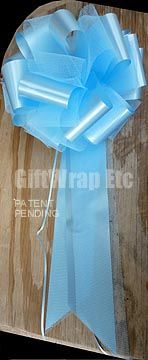 10 TURQUOISE PULL BOWS WEDDING SHOWER PEW DECORATIONS  