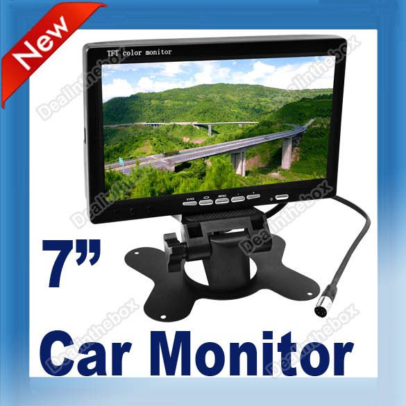 TFT LCD Color Car Rear View Monitor Headrest Reverse Rearview GPS 
