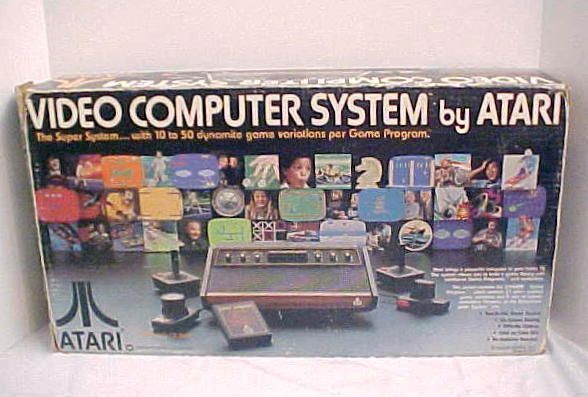 ATARI 2600 HEAVY SIX SYSTEM SERIAL #40196G COMPLETE IN BOX WITH 9 