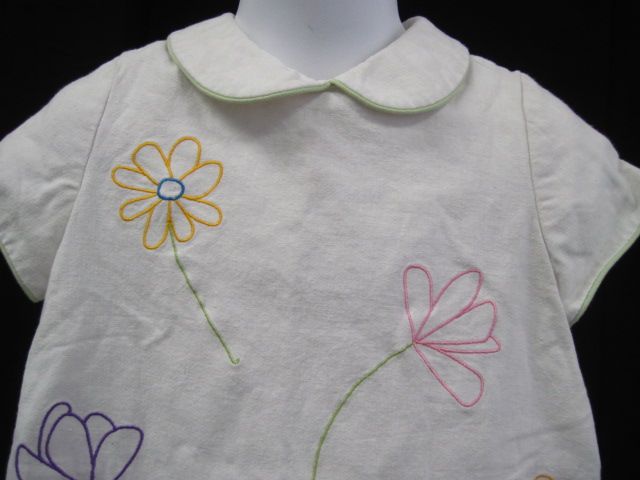 FLORENCE EISEMAN Girls Embroidered Floral Dress Sz 3T  