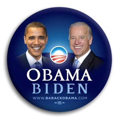 OBAMA / BIDEN Official Campaign Button / Pin  