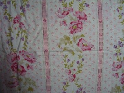 Liz Claiborne CATHERINE Quilted Pillow Pink Sham~Shabby Roses Chic 