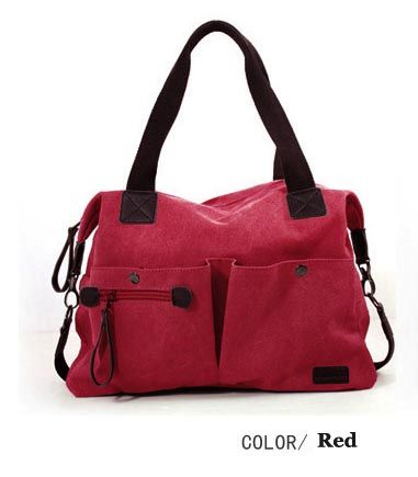   Women Casual Canvas bag Leisure handbag shoulder tote fashion 8 colors