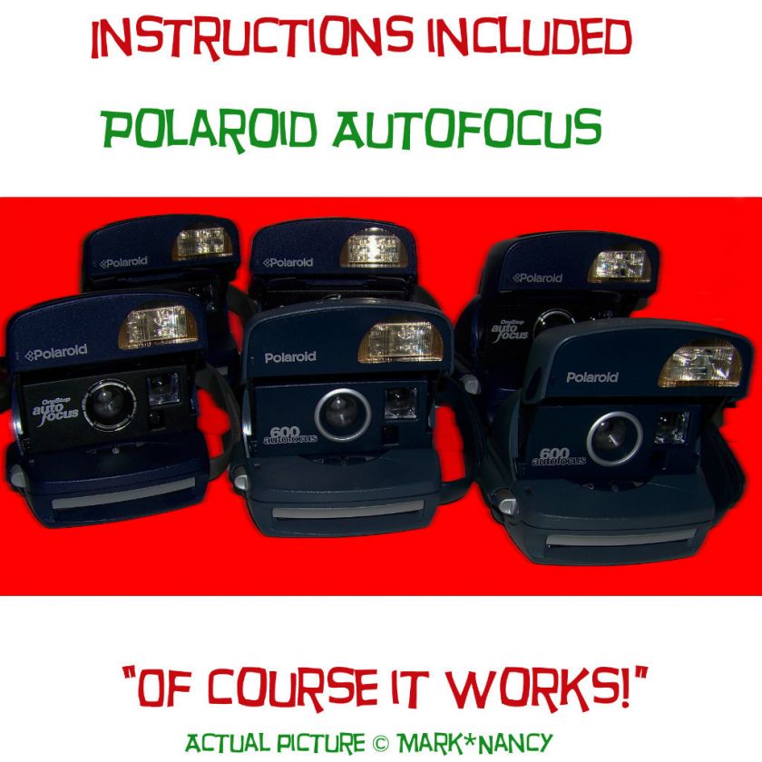 Polaroid 600 camera instant film picture auto focus electronic flash 