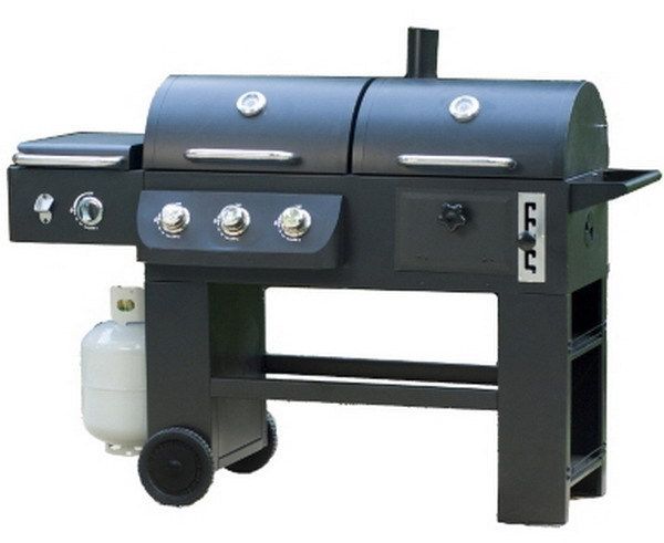   Barbecue Grill System Propane Gas Charcoal & Infrared Outdoor BBQ