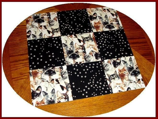 32 6 PRECIOUS & MANY CATS & PAWS Fabric Squares Kit  