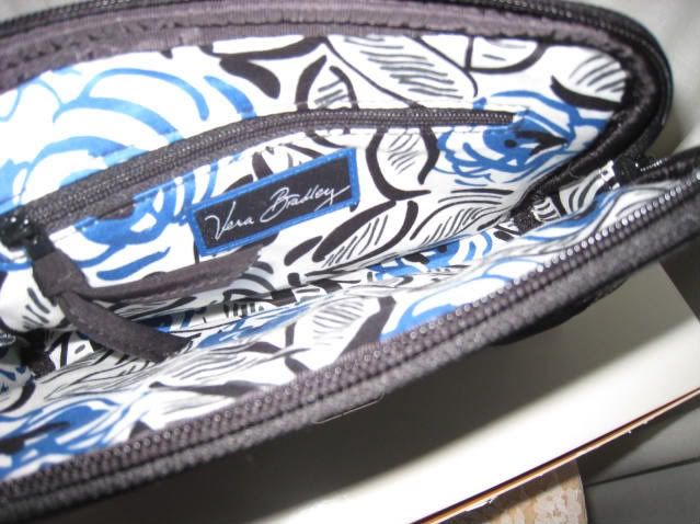 Vera Bradley BERKELEY CLUTCH Black Microfiber UNused  